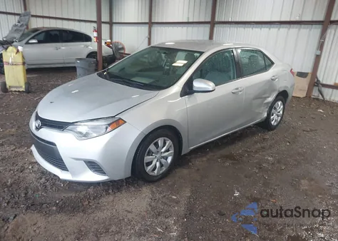 2016 Toyota Corolla Le from USA, damaged, VIN 5YFBURHEXGP509790